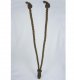 32" V-Tieback with Chainette Fringe Tassel - Chocolate