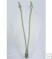 32" V-Tieback with Chainette Fringe Tassel - Sage