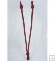 32" V-Tieback with Chainette Fringe Tassel - Wine