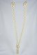 20" V-Tieback with Chainette Fringe Tassel - Cream