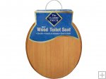 17" Wood Toilet Seat - Oak Veneer