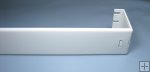 2 1/2" Wide Pocket Curtain Rod 28-48" - Fixed Projection
