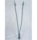 32" V-Tieback with Chainette Fringe Tassel - Wedgewood