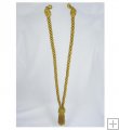 32" V-Tieback with Chainette Fringe Tassel - Gold