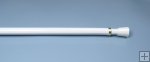 7/16" Round Tension Rod 18-28" - White