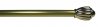 9/16" Diameter Sonoma Cafe Rod 86-150" - Brass