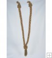 20" V-Tieback with Chainette Fringe Tassel - Taupe
