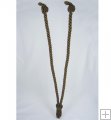 32" V-Tieback with Chainette Fringe Tassel - Chocolate