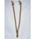 20" V-Tieback with Chainette Fringe Tassel - Taupe