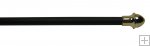 7/16" Diameter Cafe Rod 28-48" - Black