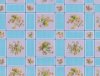 Picnic Flower Wet Look Blue