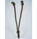 20" V-Tieback with Chainette Fringe Tassel - Chocolate