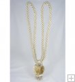 24" Pom Pom Tieback - Cream