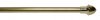 7/16" Diameter Cafe Rod 18-28" - Brass