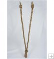 32" V-Tieback with Chainette Fringe Tassel - Taupe