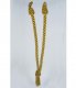 20" V-Tieback with Chainette Fringe Tassel - Gold