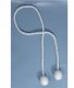 30" Ball Tieback - White
