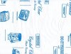 12 Gauge Clear - Blue Paper