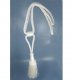 30" Tieback with 6" Tassel - White