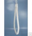 27" Braided Tieback - White
