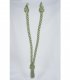 20" V-Tieback with Chainette Fringe Tassel - Sage